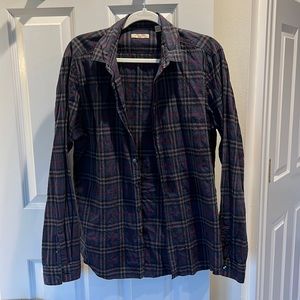 Burberry Brit long sleeve button down checkered shirt in excellent condition